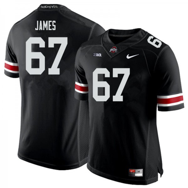 Ohio State Buckeyes #67 Jakob James Men NCAA Jersey Black